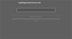 Desktop Screenshot of englishgrammersecrets.com